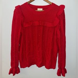 Red Kate Spade Long Sleeve Sweater